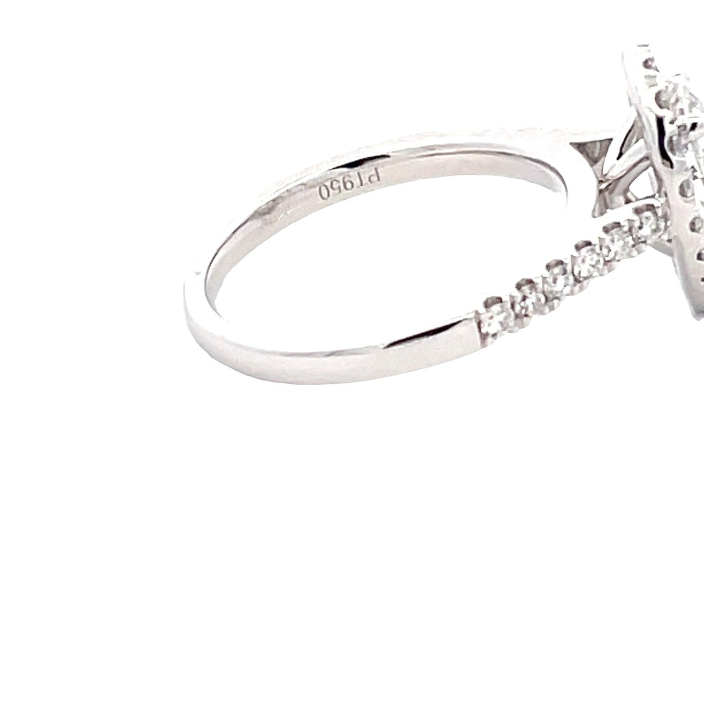 Pear Shaped Diamond Halo Cluster Style Ring - 1.72cts Gardiner Brothers