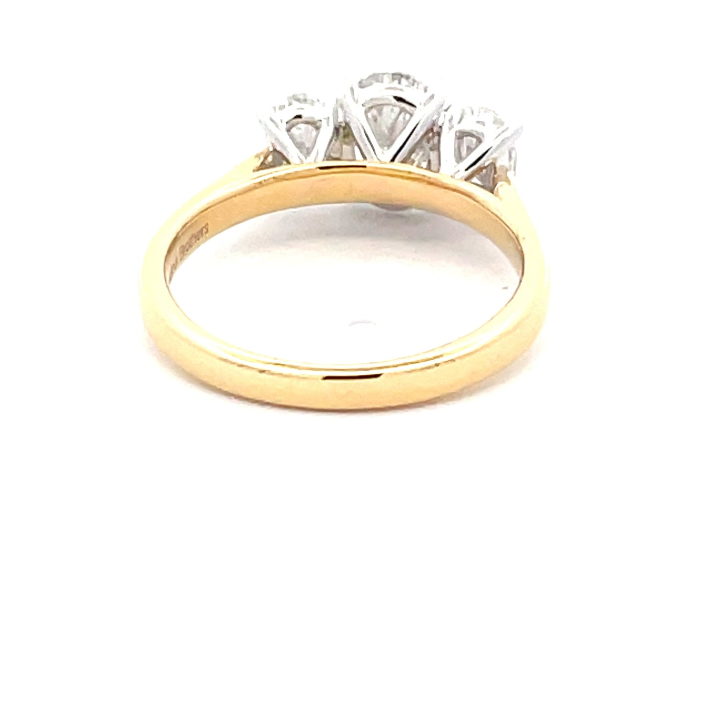 Oval Shaped Diamond 3 Stone Ring - 1.61cts Gardiner Brothers