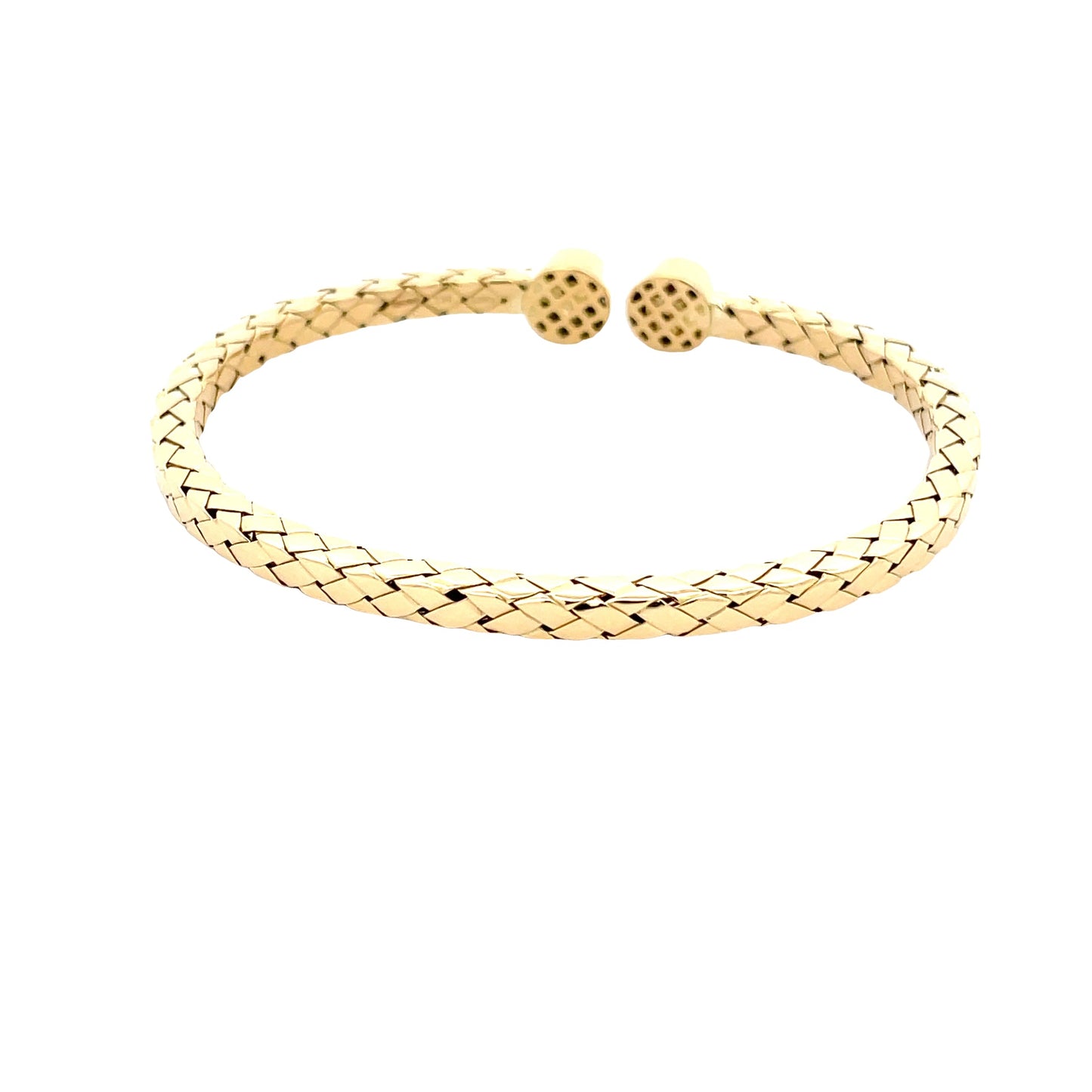 Yellow Gold Flex Diamond Set Bangle Gardiner Brothers