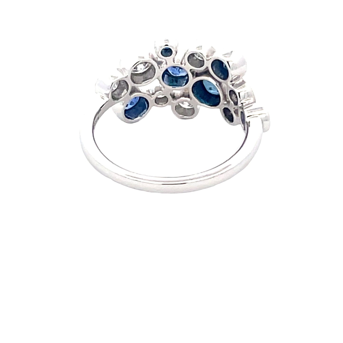 Sapphire and Diamond Bubble style ring Gardiner Brothers