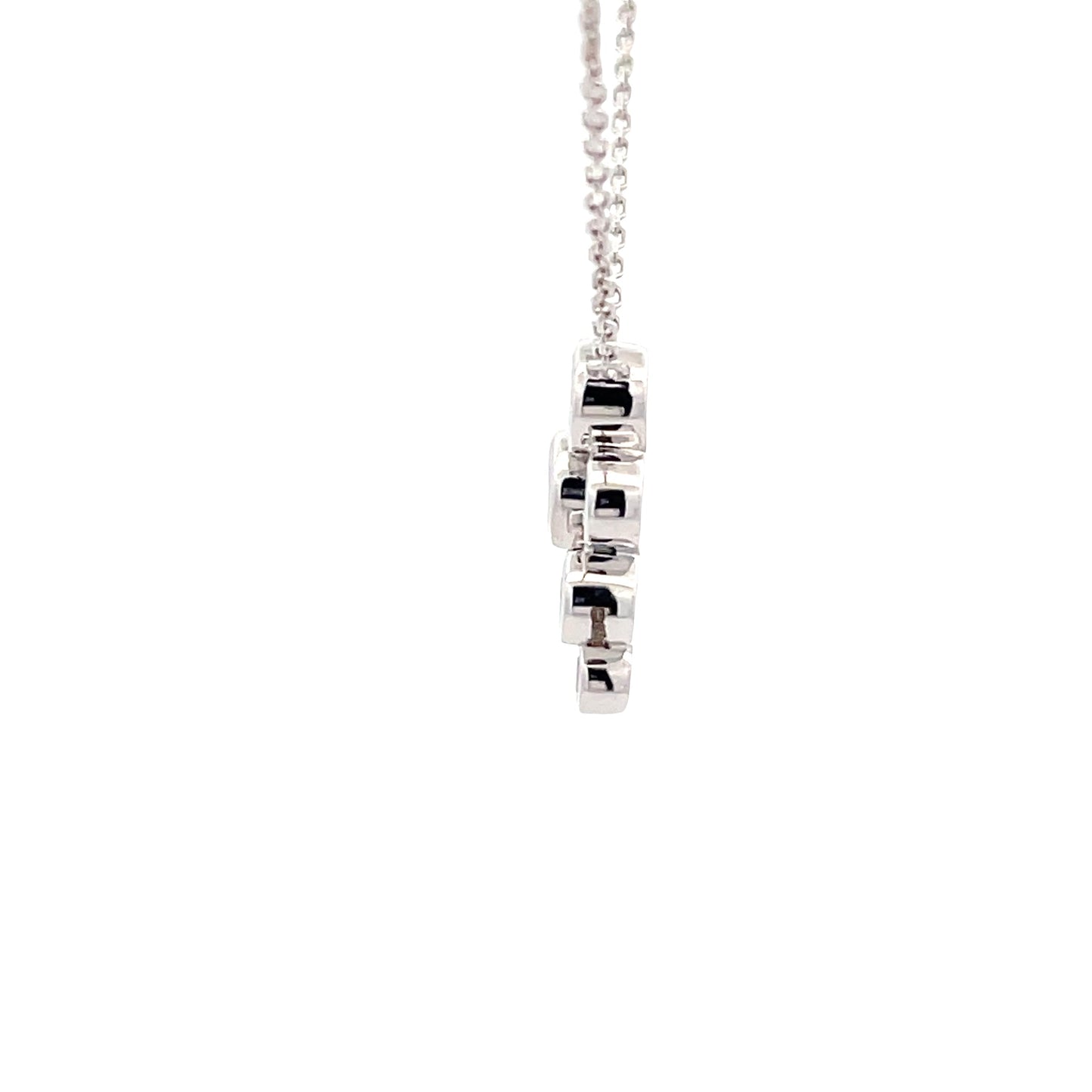 Sapphire and Diamond Bubble Style Pendant Gardiner Brothers