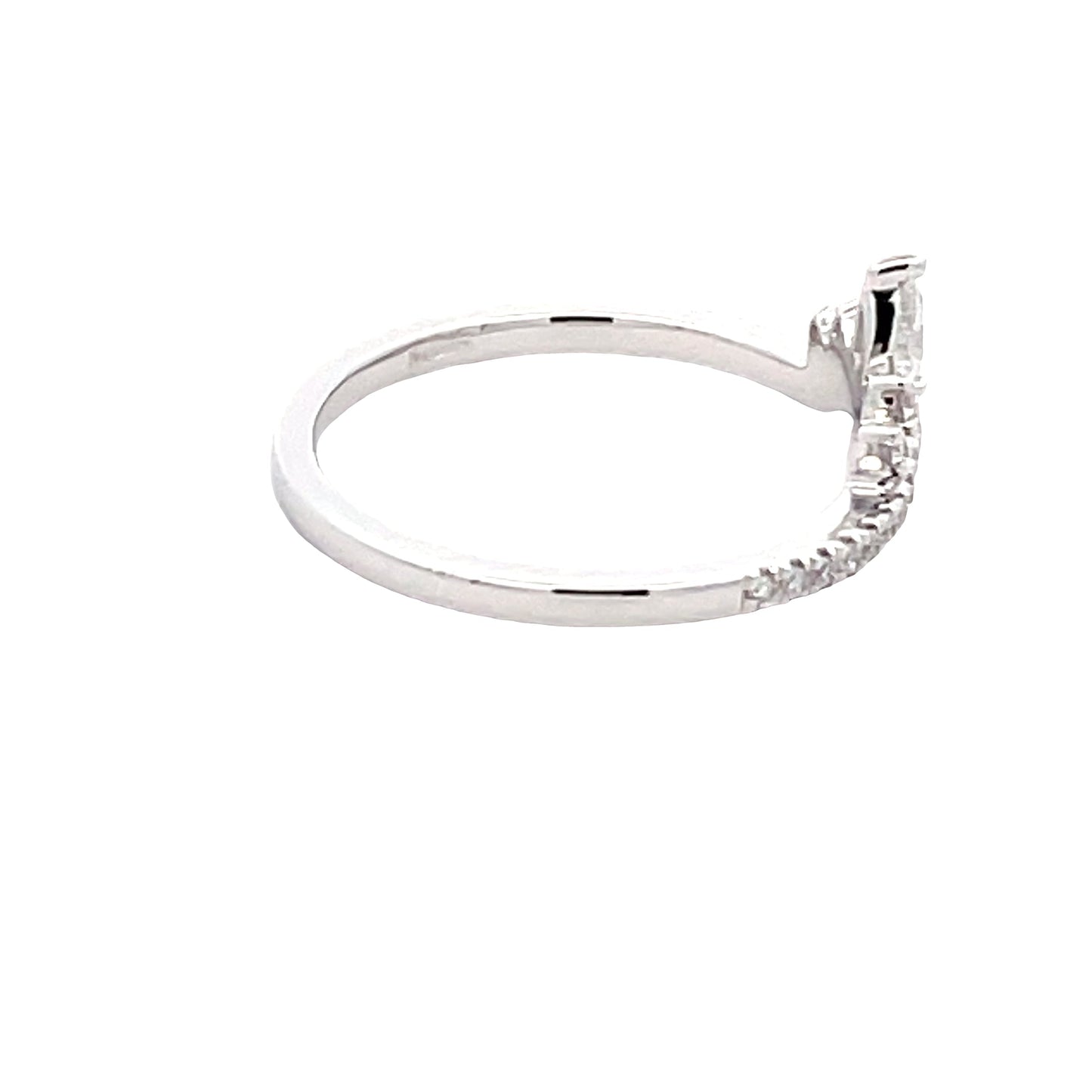 Pear and round brilliant cut diamond Tiara style ring Gardiner Brothers