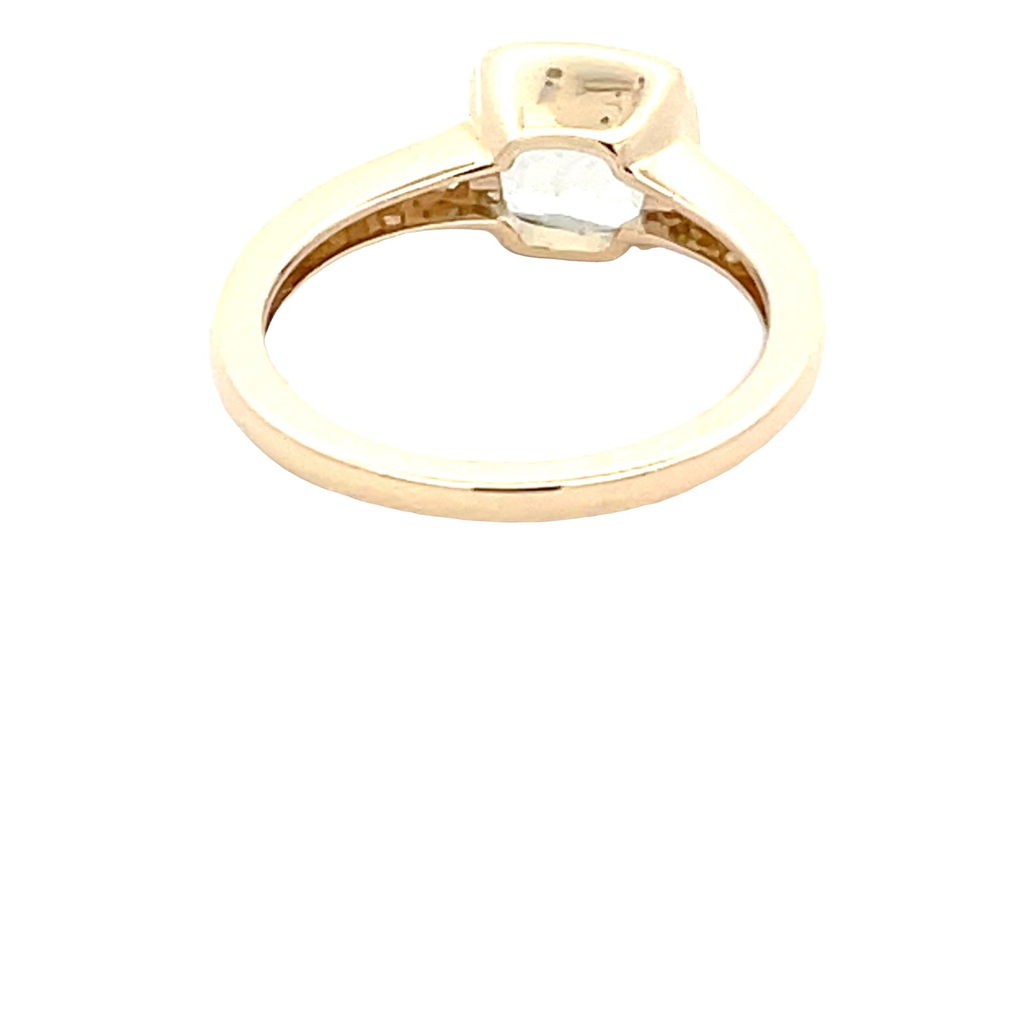 Green Amethyst and round brilliant cut diamond dress ring Gardiner Brothers