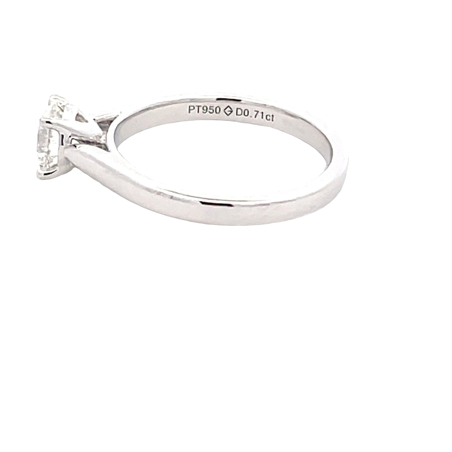 Aurora Round Brilliant Cut Diamond Solitaire Ring - 0.71cts Gardiner Brothers