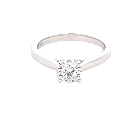 Aurora Round Brilliant Cut Diamond Solitaire Ring - 0.71cts  Gardiner Brothers