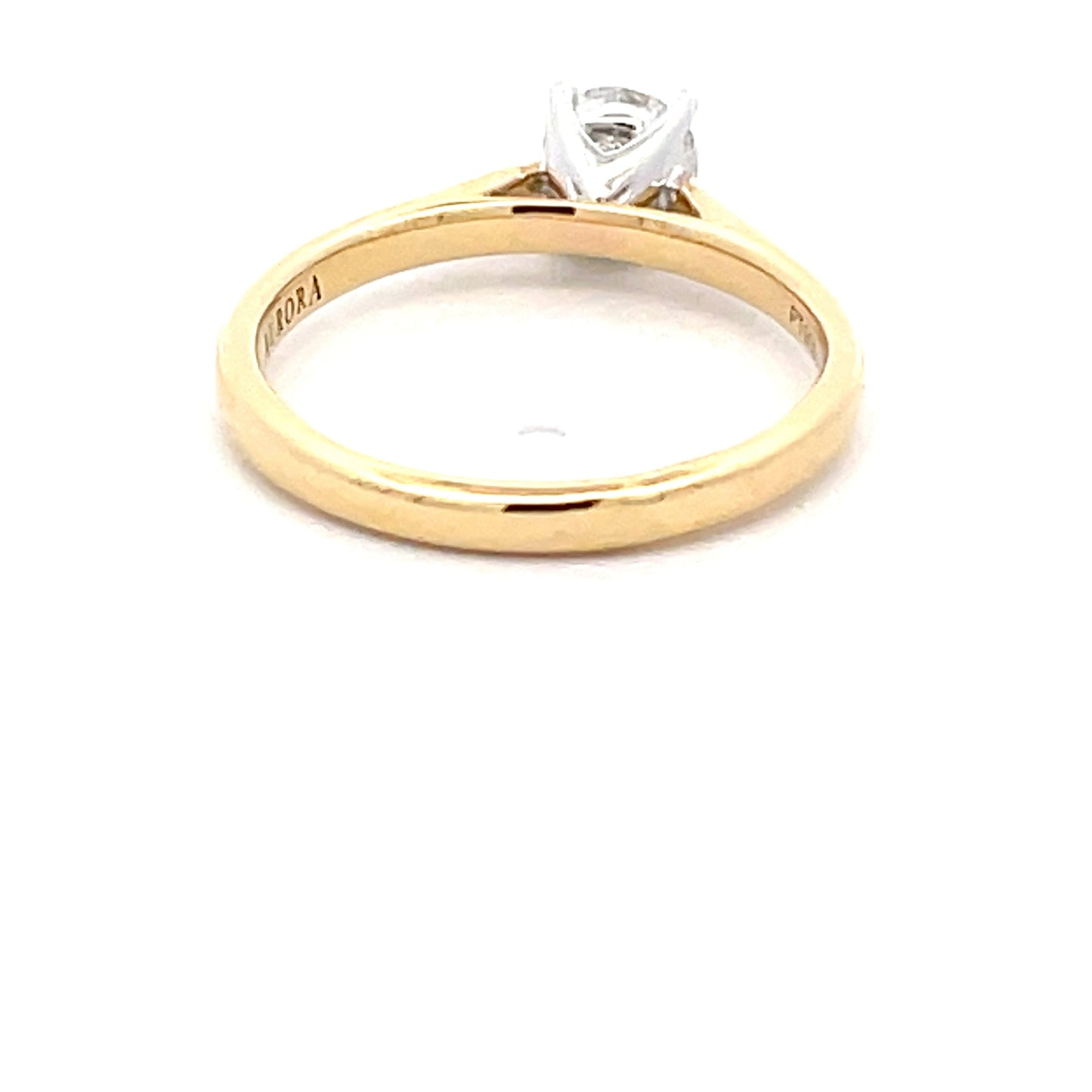 Aurora Round Brilliant cut diamond solitaire ring - 0.53cts Gardiner Brothers