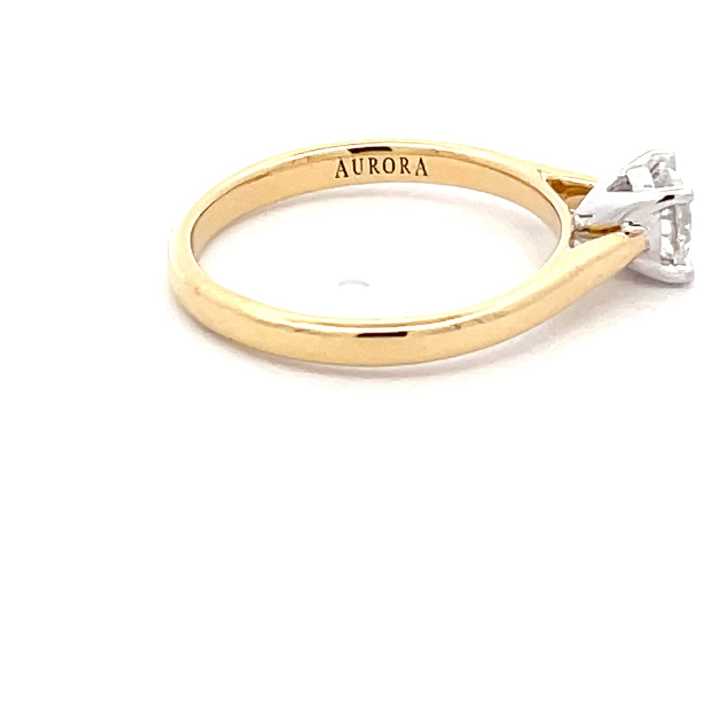 Aurora Round Brilliant cut diamond solitaire ring - 0.53cts Gardiner Brothers