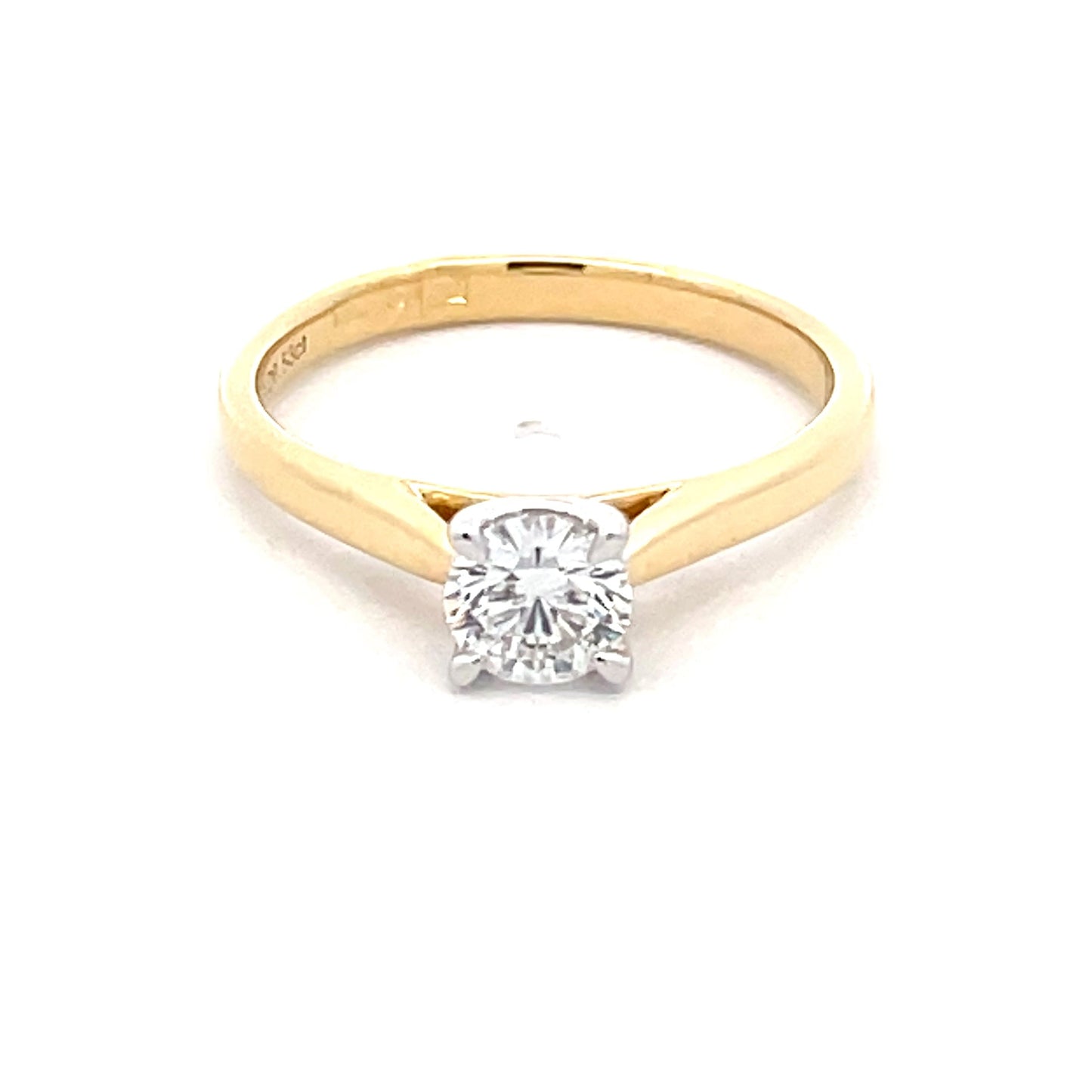 Aurora Round Brilliant cut diamond solitaire ring - 0.53cts Gardiner Brothers