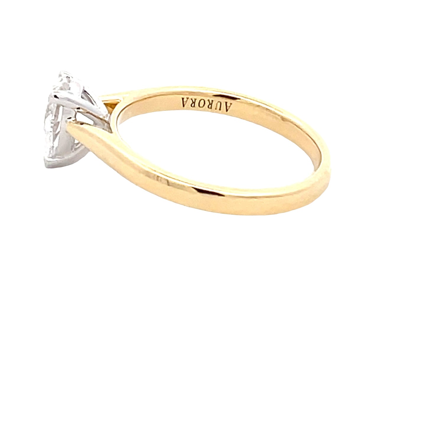 Aurora Pear Shaped Diamond Solitaire Ring - 0.70cts Gardiner Brothers