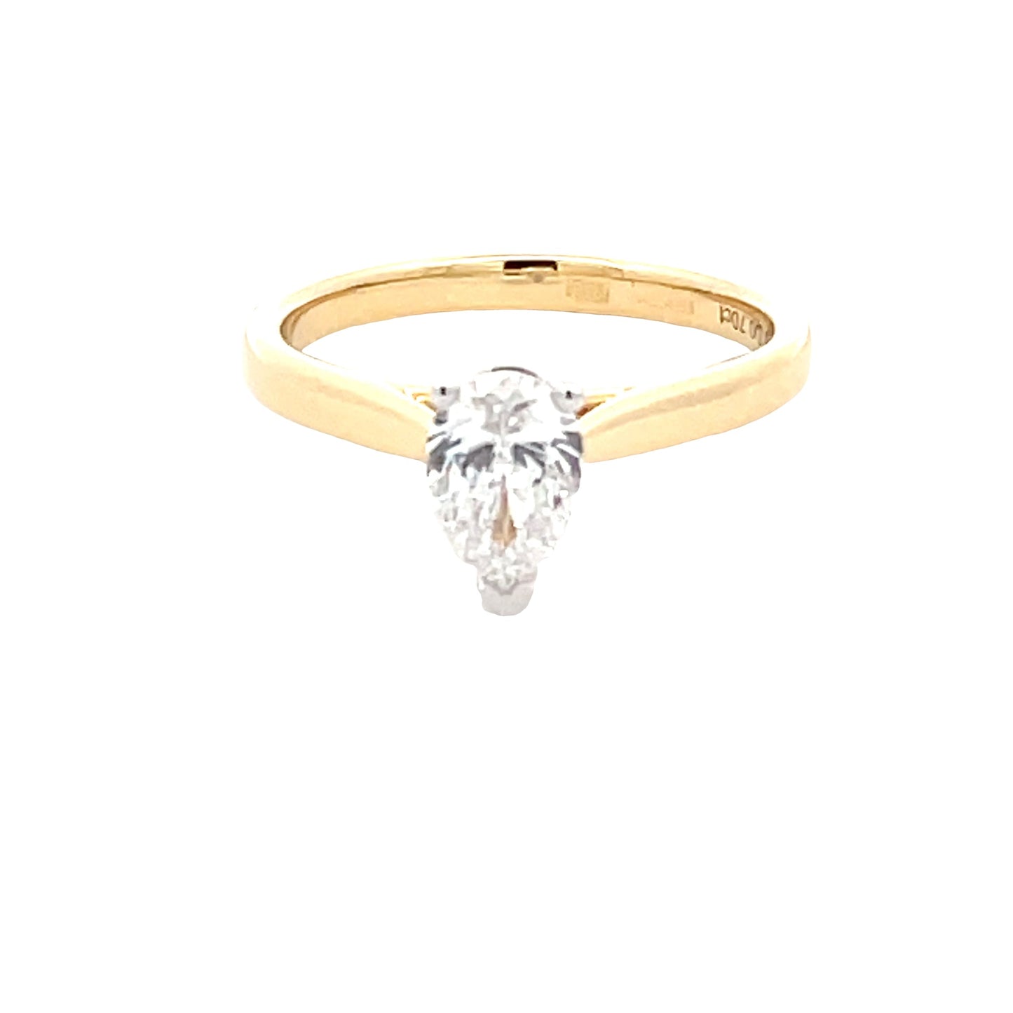 Aurora Pear Shaped Diamond Solitaire Ring - 0.70cts Gardiner Brothers