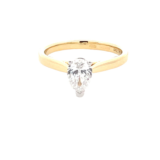 Aurora Pear Shaped Diamond Solitaire Ring - 0.70cts  Gardiner Brothers