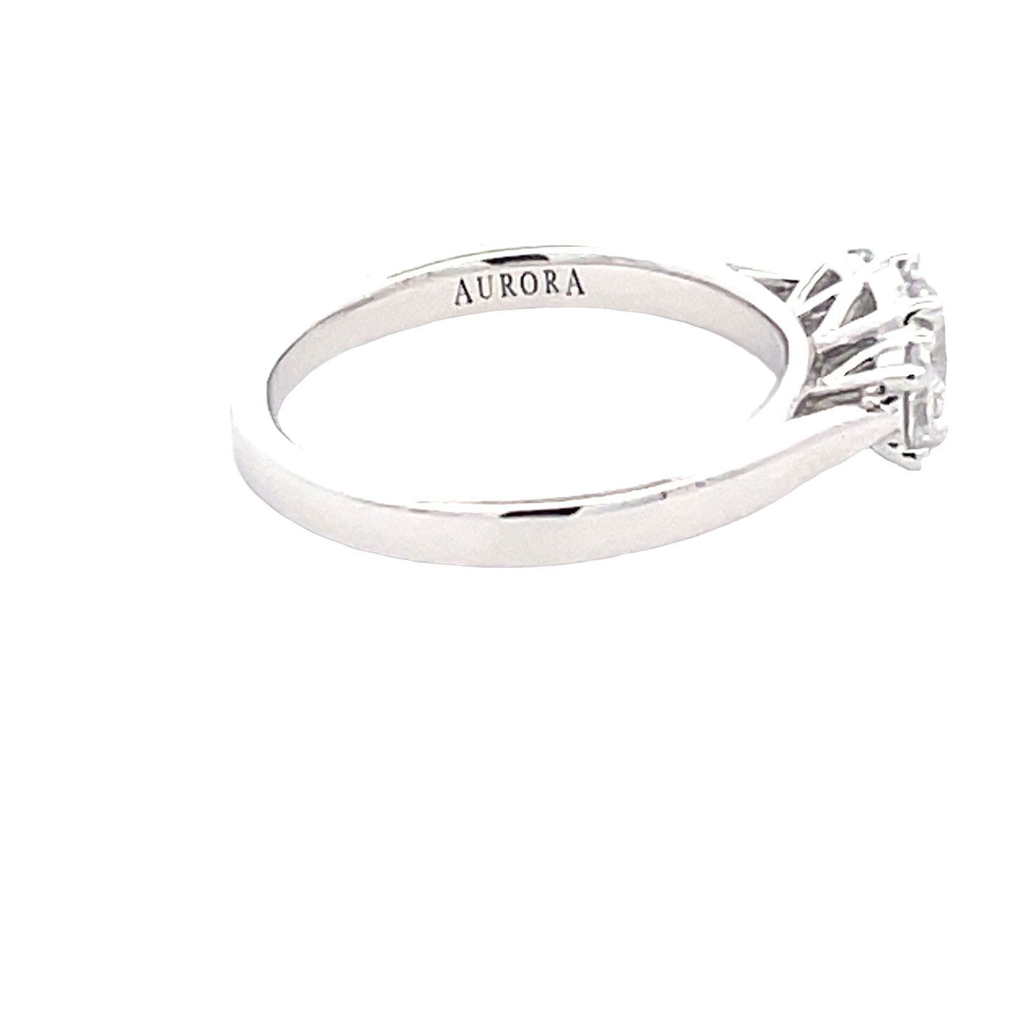 Platinum Aurora Oval Shaped Diamond 3 stone ring - 0.82cts Gardiner Brothers
