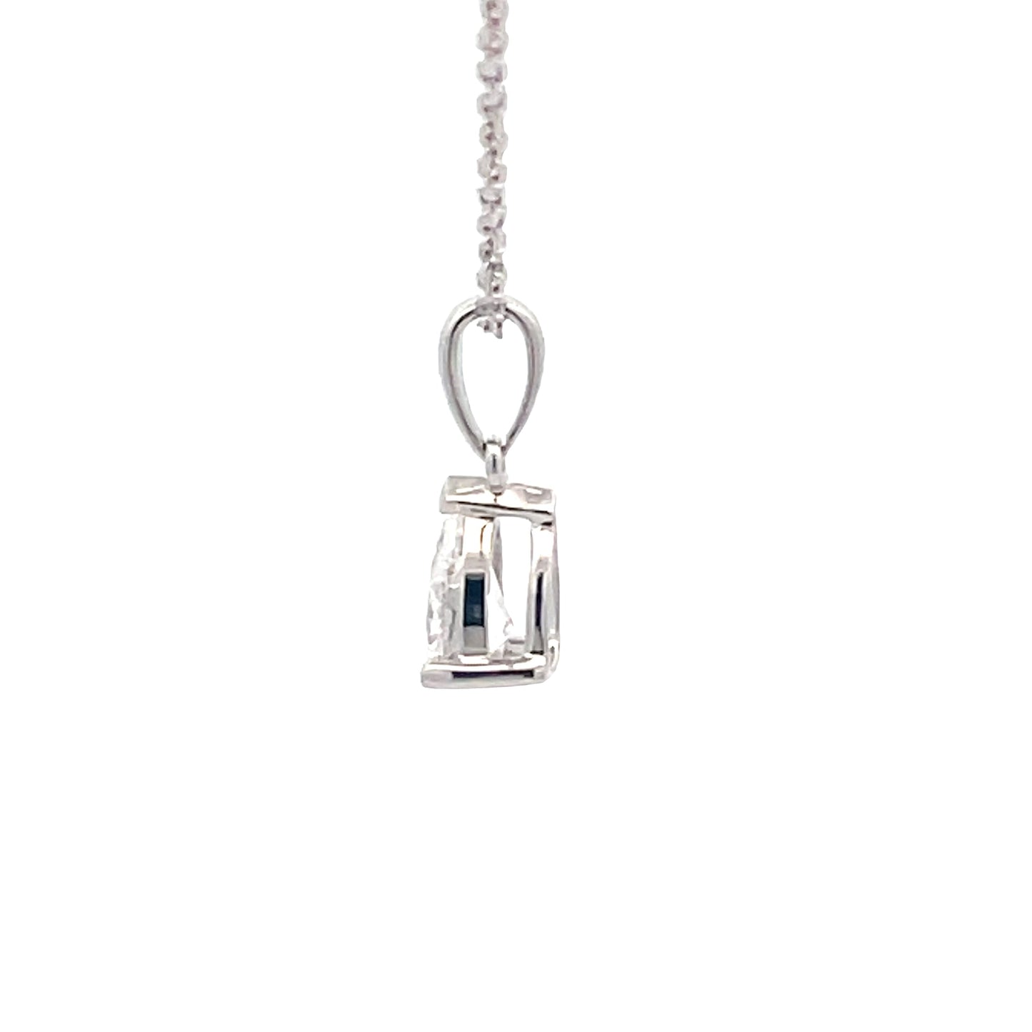 Aurora Pear Shaped Diamond Solitaire Pendant - 0.52cts Gardiner Brothers