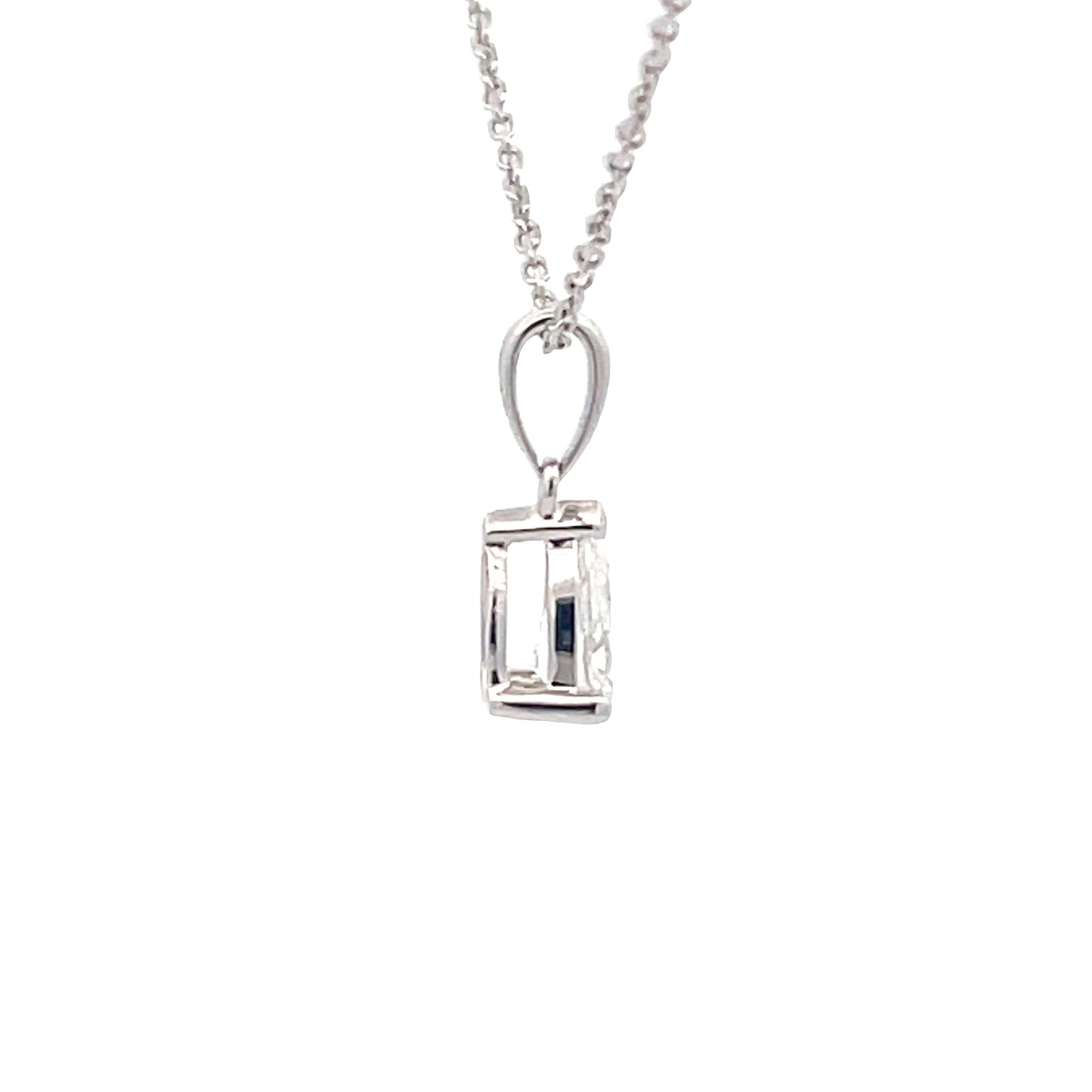 Aurora Pear Shaped Diamond Solitaire Pendant - 0.52cts Gardiner Brothers