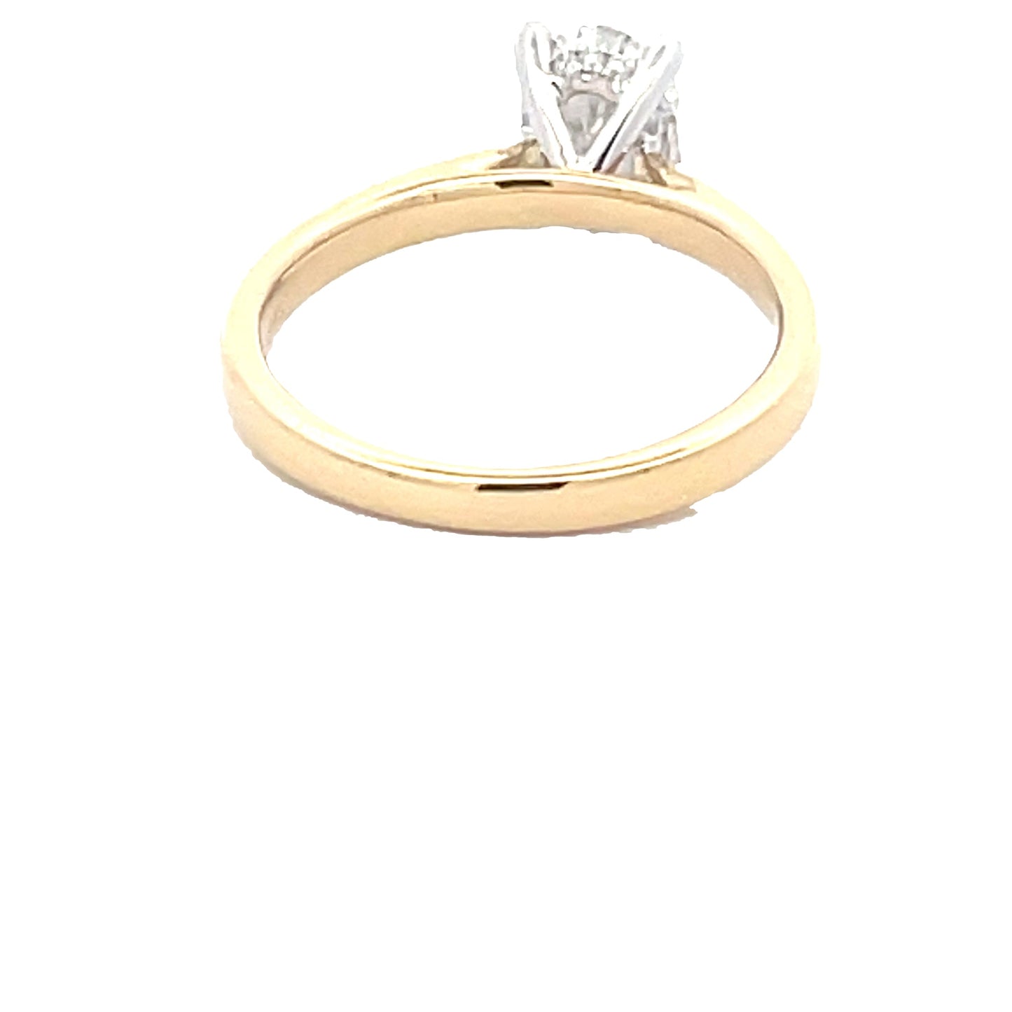 Oval Shaped Diamond Solitaire Ring with a hidden halo - 1.27cts Gardiner Brothers
