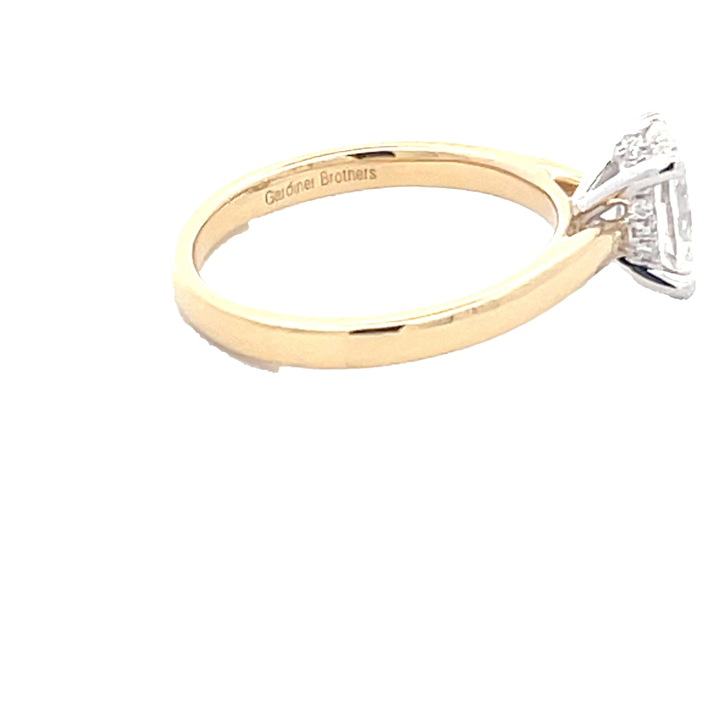 Oval Shaped Diamond Solitaire Ring with a hidden halo - 1.27cts Gardiner Brothers