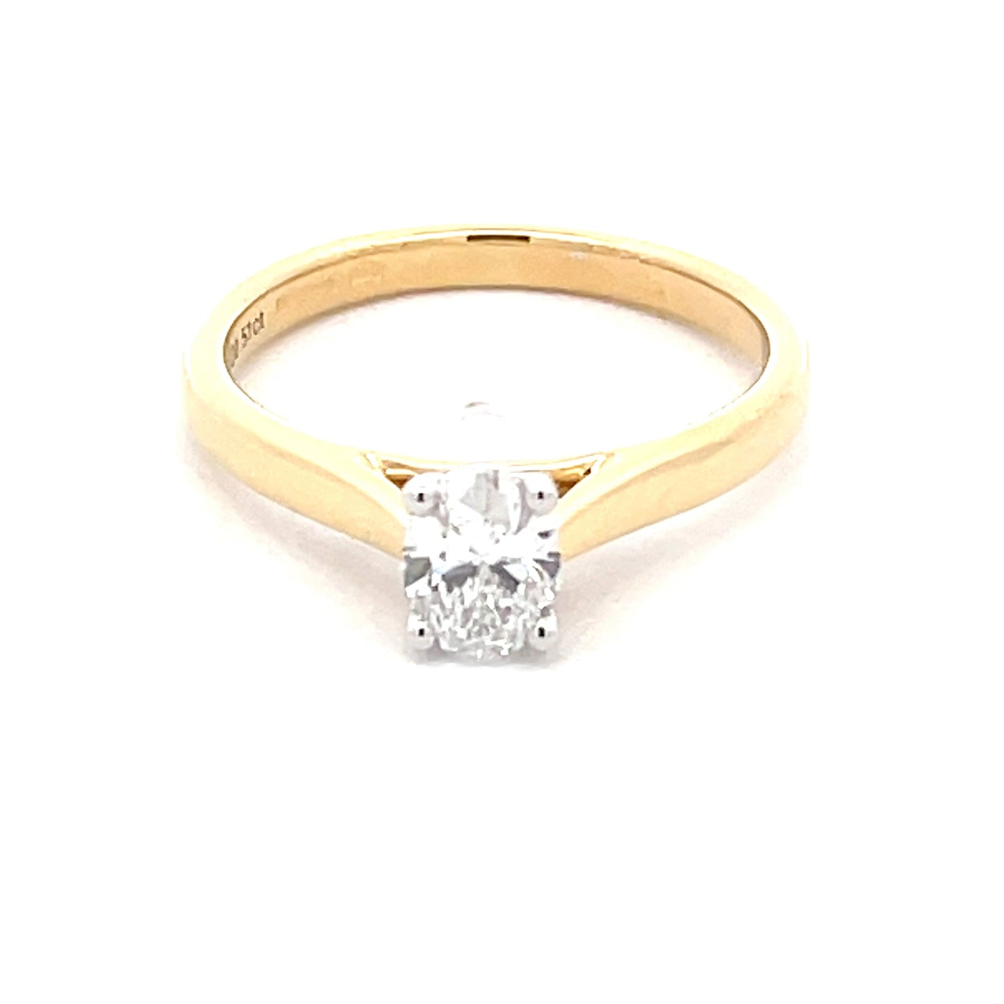 Aurora Oval Shaped Diamond Solitaire Ring - 0.51cts Gardiner Brothers