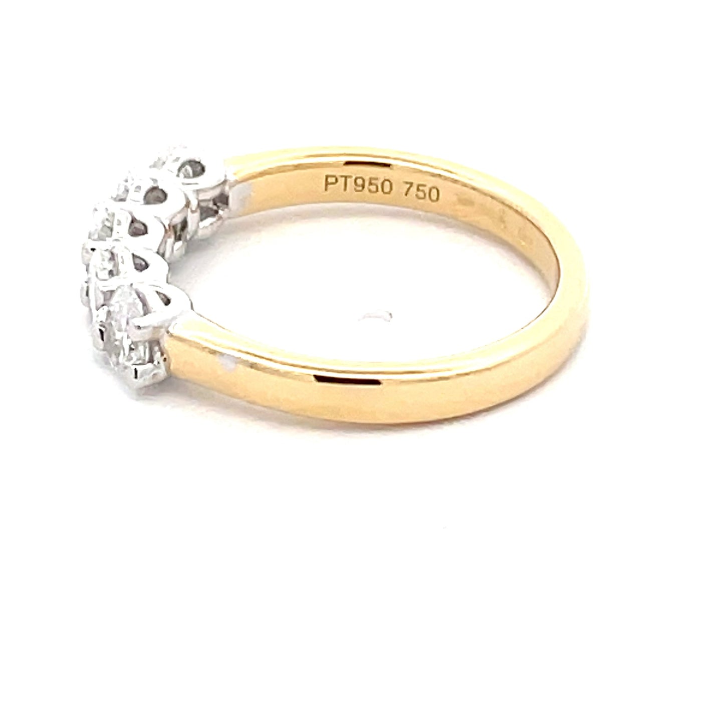Oval shaped diamond 5 stone eternity ring - 1.00cts Gardiner Brothers