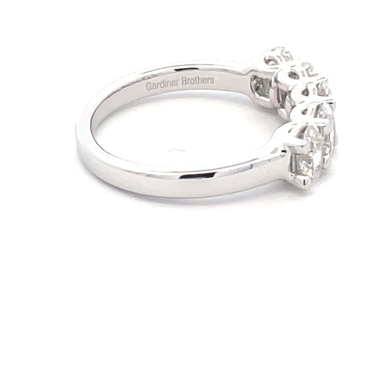 Oval Shaped Diamond 5 stone eternity style ring - 1.56cts Gardiner Brothers