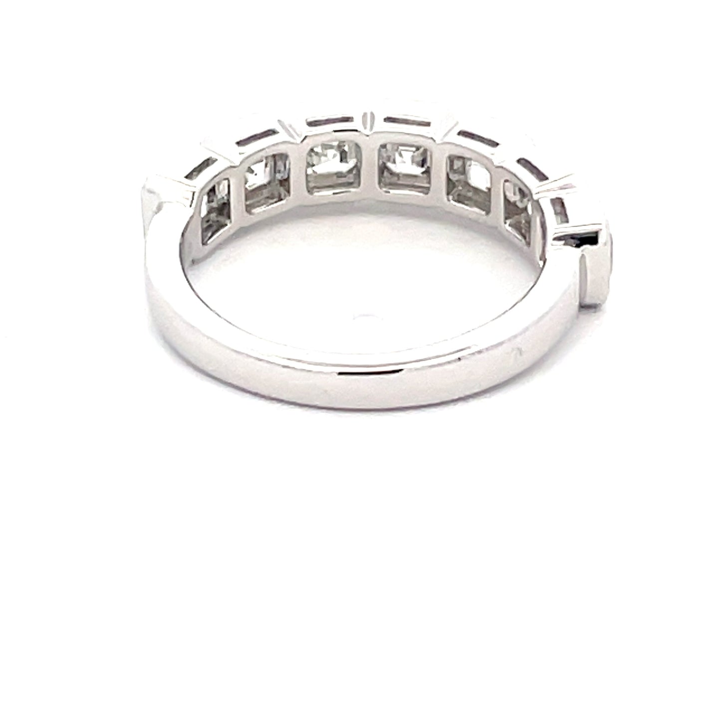 Asscher cut diamond 7 stone eternity ring - 2.12cts Gardiner Brothers