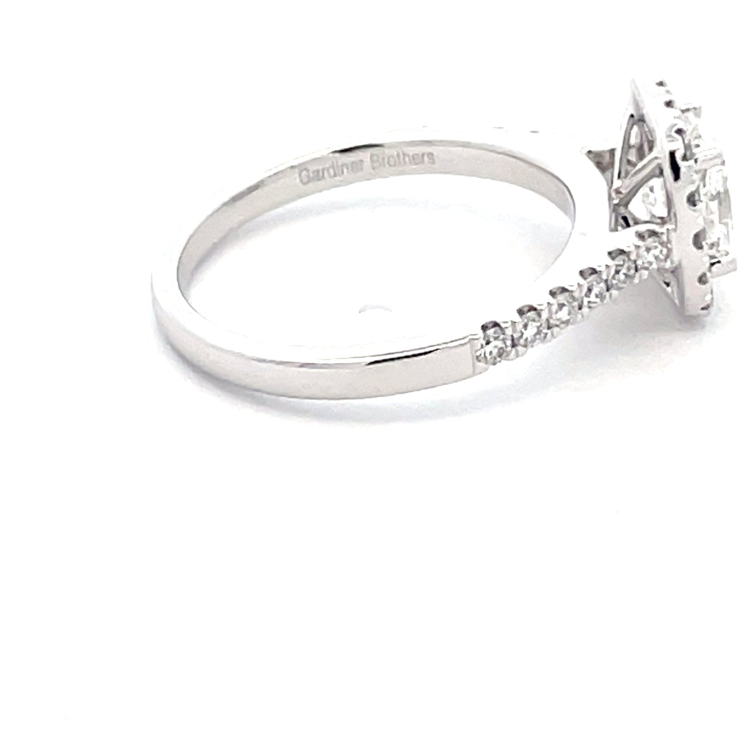 Cushion Shaped Diamond Halo Cluster Style Ring - 1.39cts Gardiner Brothers