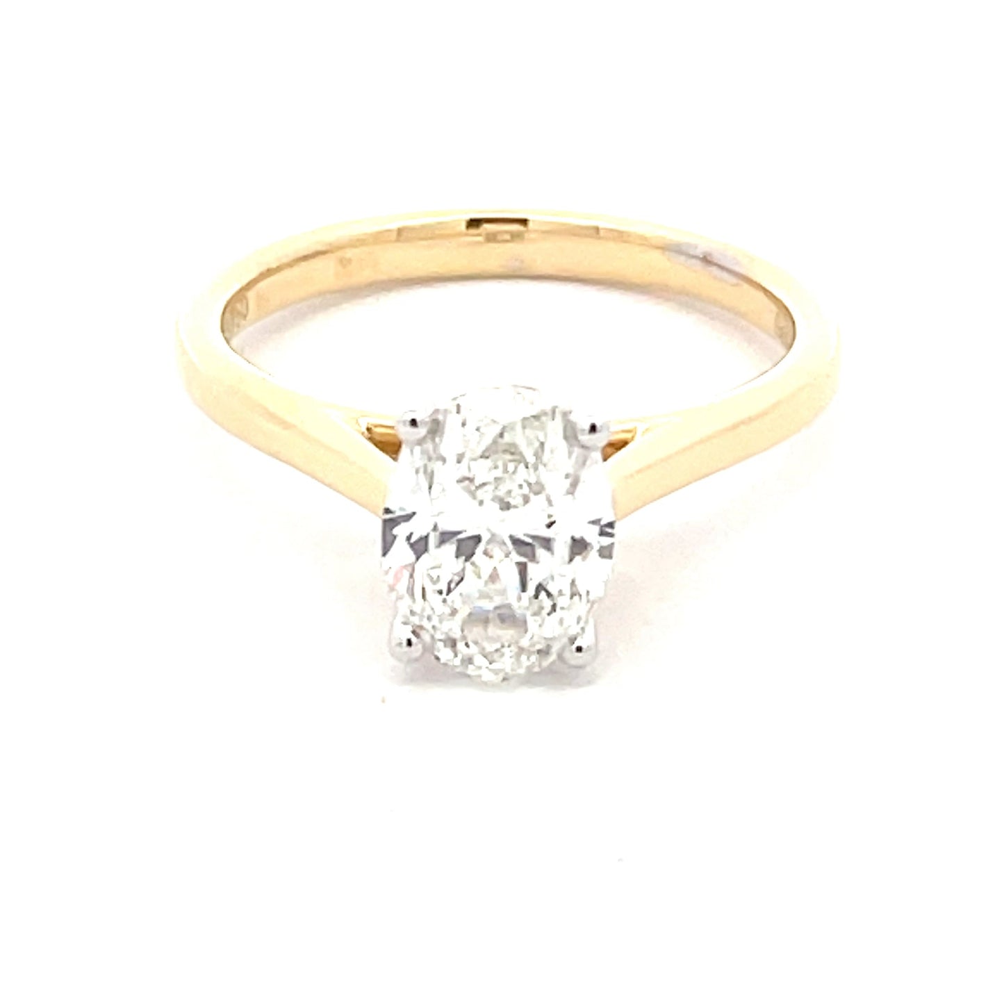 Oval Shaped Diamond Solitaire Ring - 1.51cts Gardiner Brothers