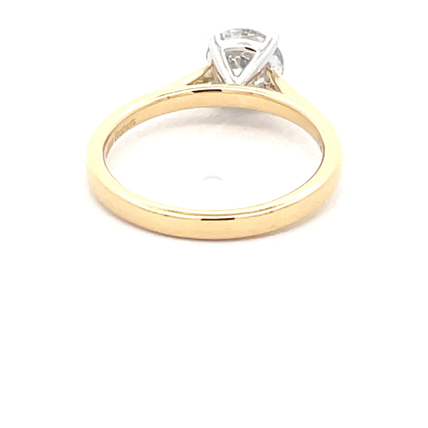 Lab Grown Round Brilliant cut diamond solitaire ring - 1.12cts Gardiner Brothers