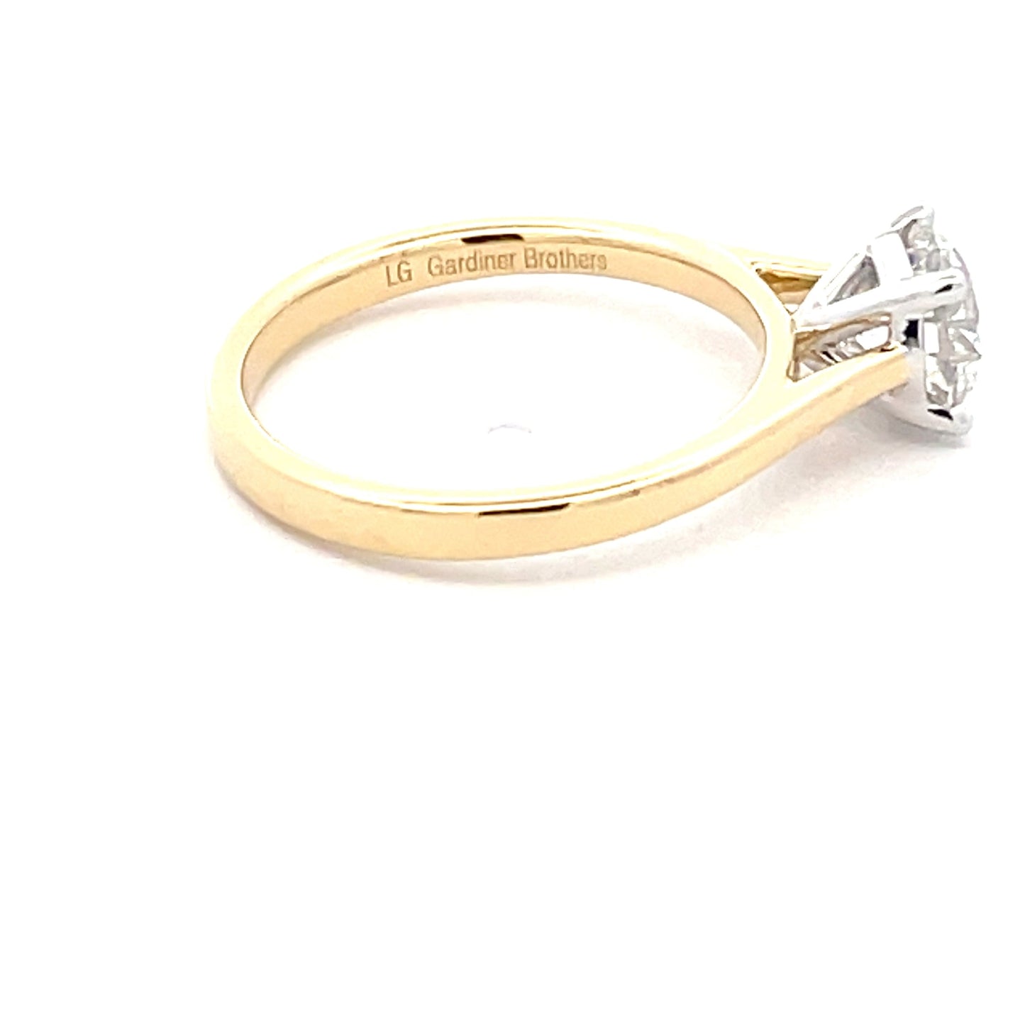 Lab Grown Round Brilliant cut diamond solitaire ring - 1.12cts Gardiner Brothers
