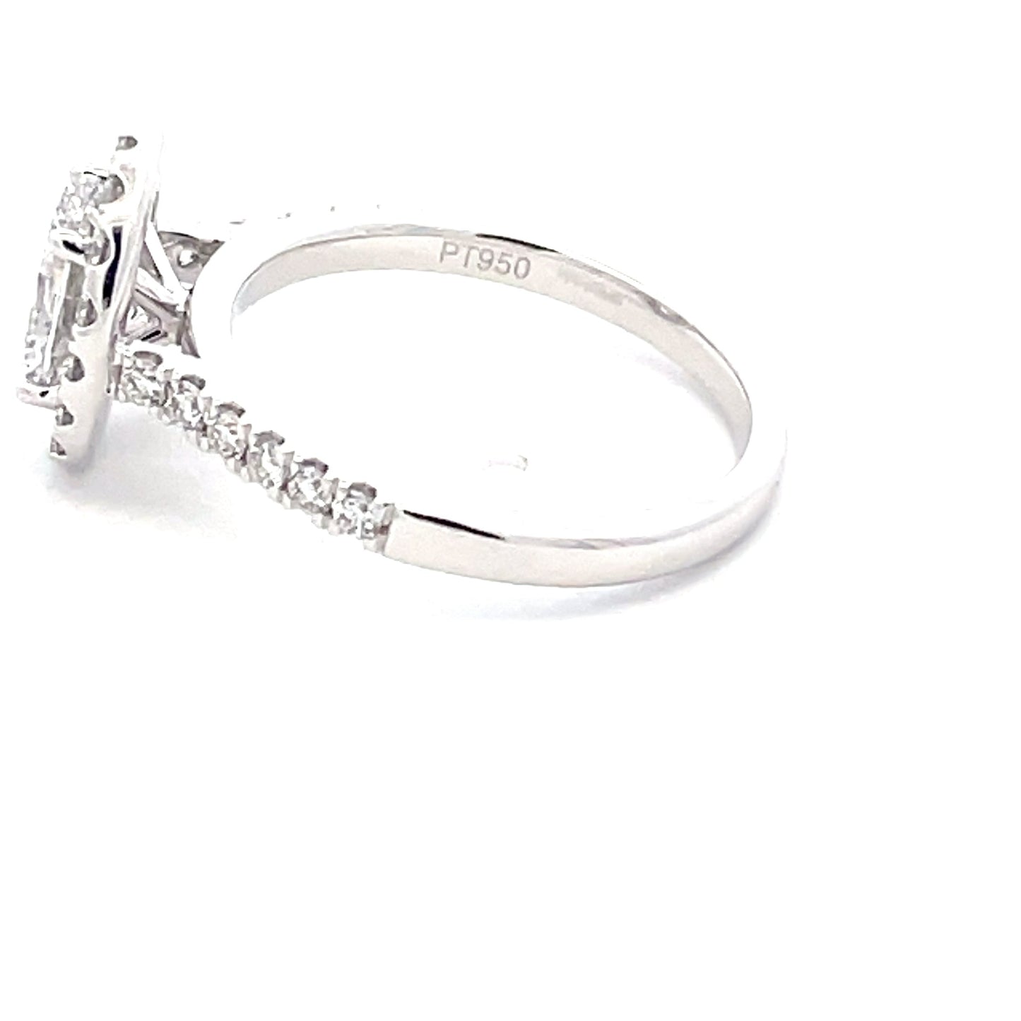 Oval Shaped Diamond Halo Cluster Style Ring - 1.52cts Gardiner Brothers
