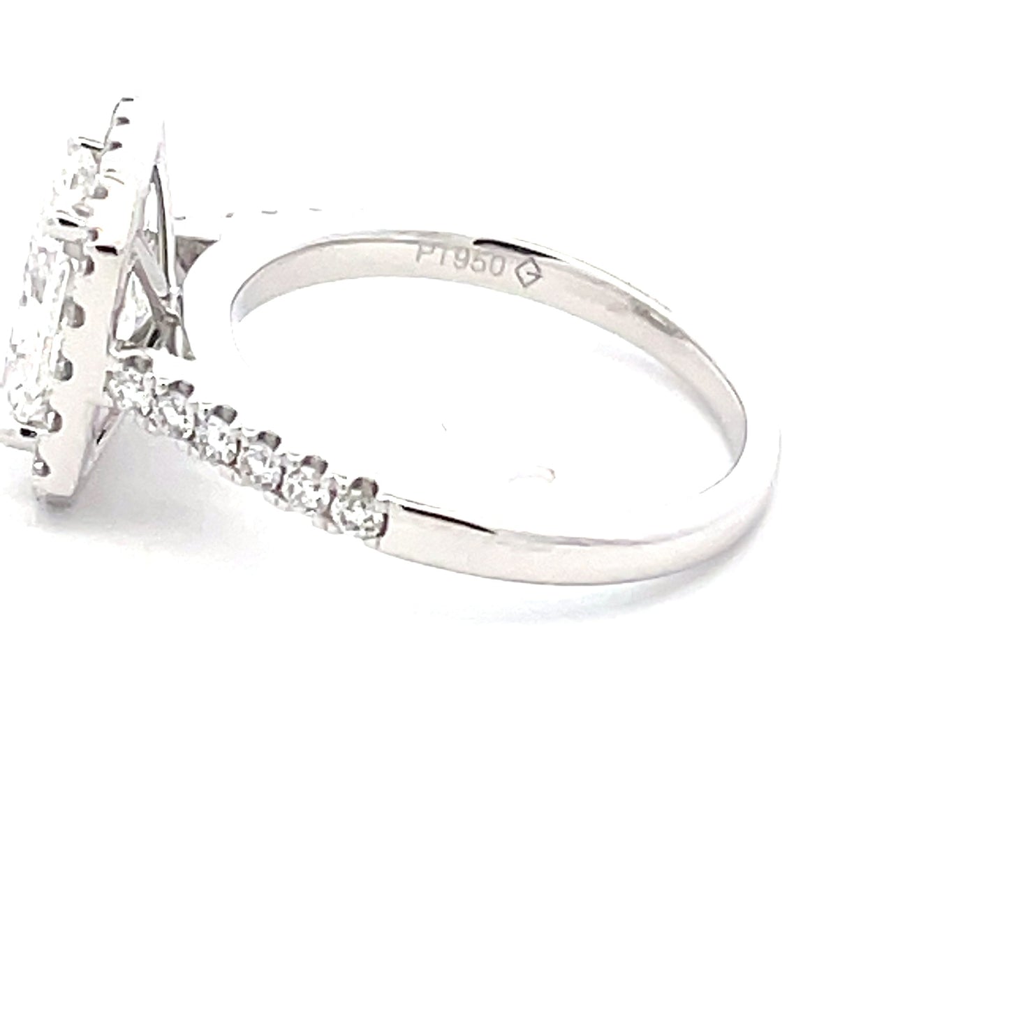 Lab Grown Radiant Cut Diamond Halo Cluster Style Ring - 2.37cts Gardiner Brothers