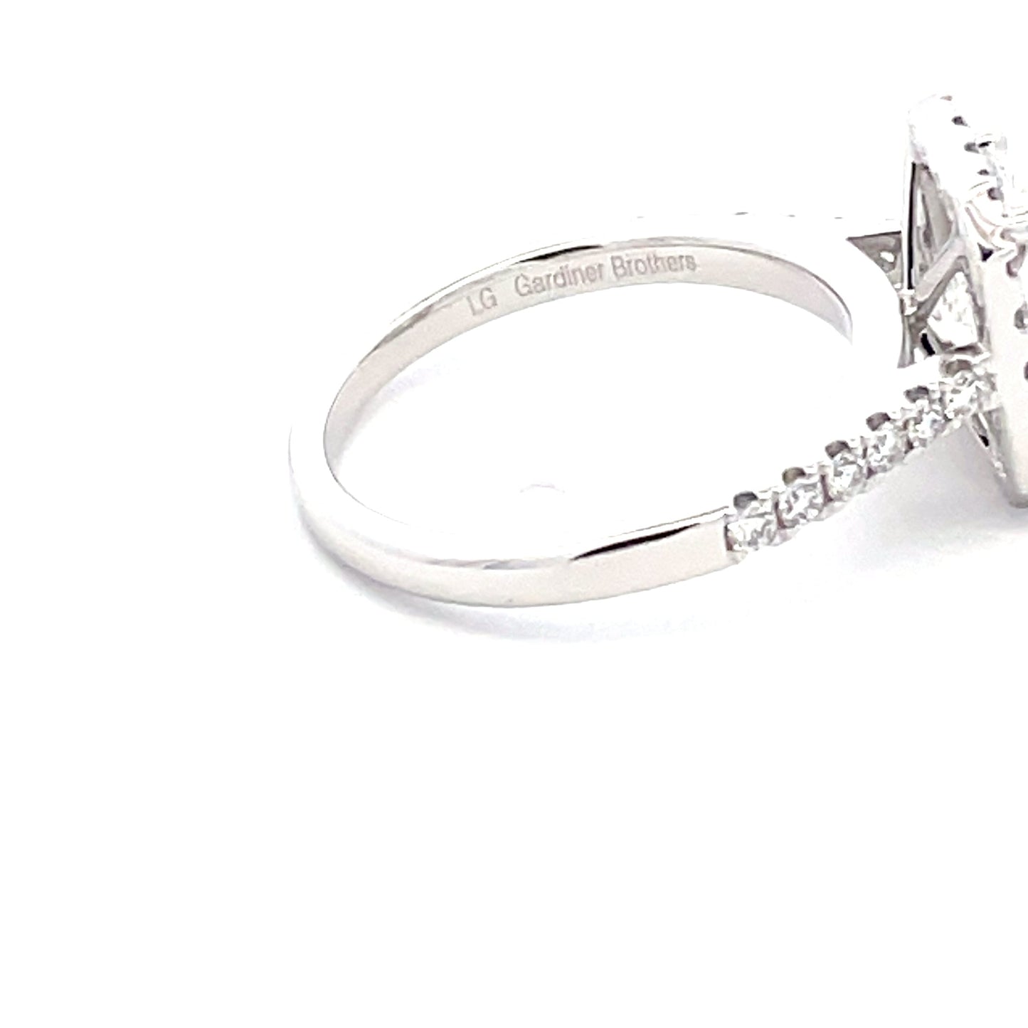 Lab Grown Radiant Cut Diamond Halo Cluster Style Ring - 2.37cts Gardiner Brothers