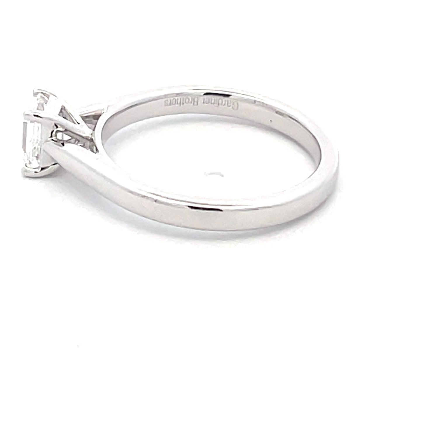 Emerald Cut Diamond Solitaire Ring - 0.70cts Gardiner Brothers