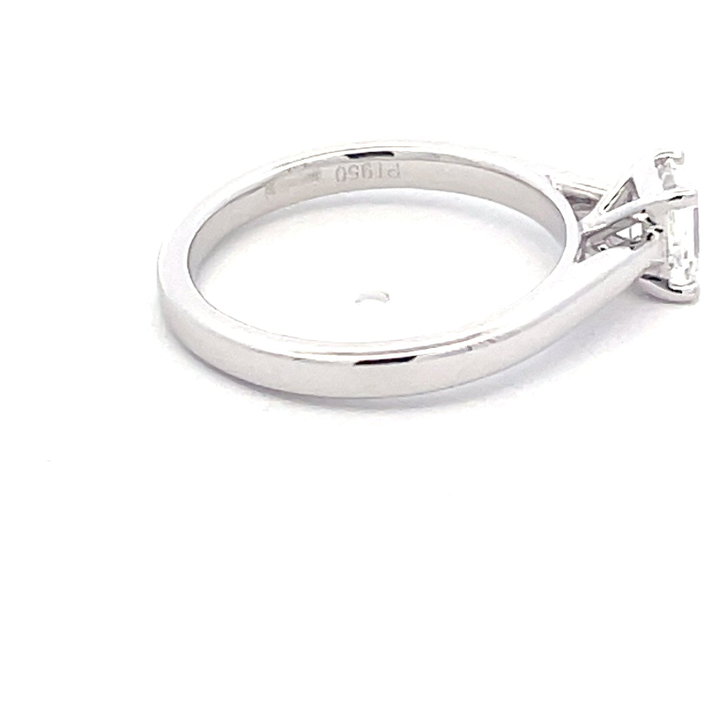 Platinum Emerald Cut Diamond Solitaire Ring - 0.70cts Gardiner Brothers