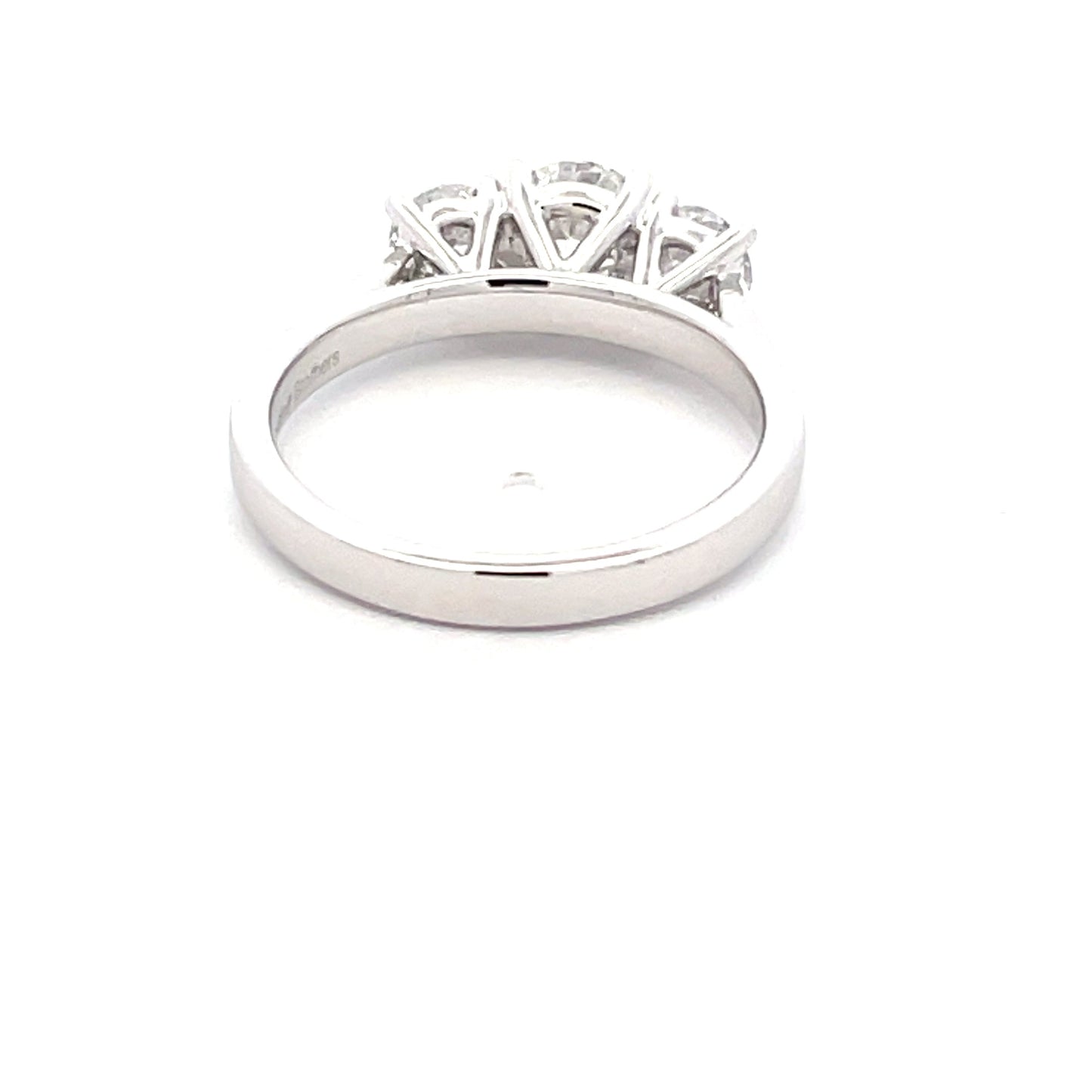 Lab Gown Round Brilliant Cut Diamond 3 Stone ring - 1.33cts Gardiner Brothers