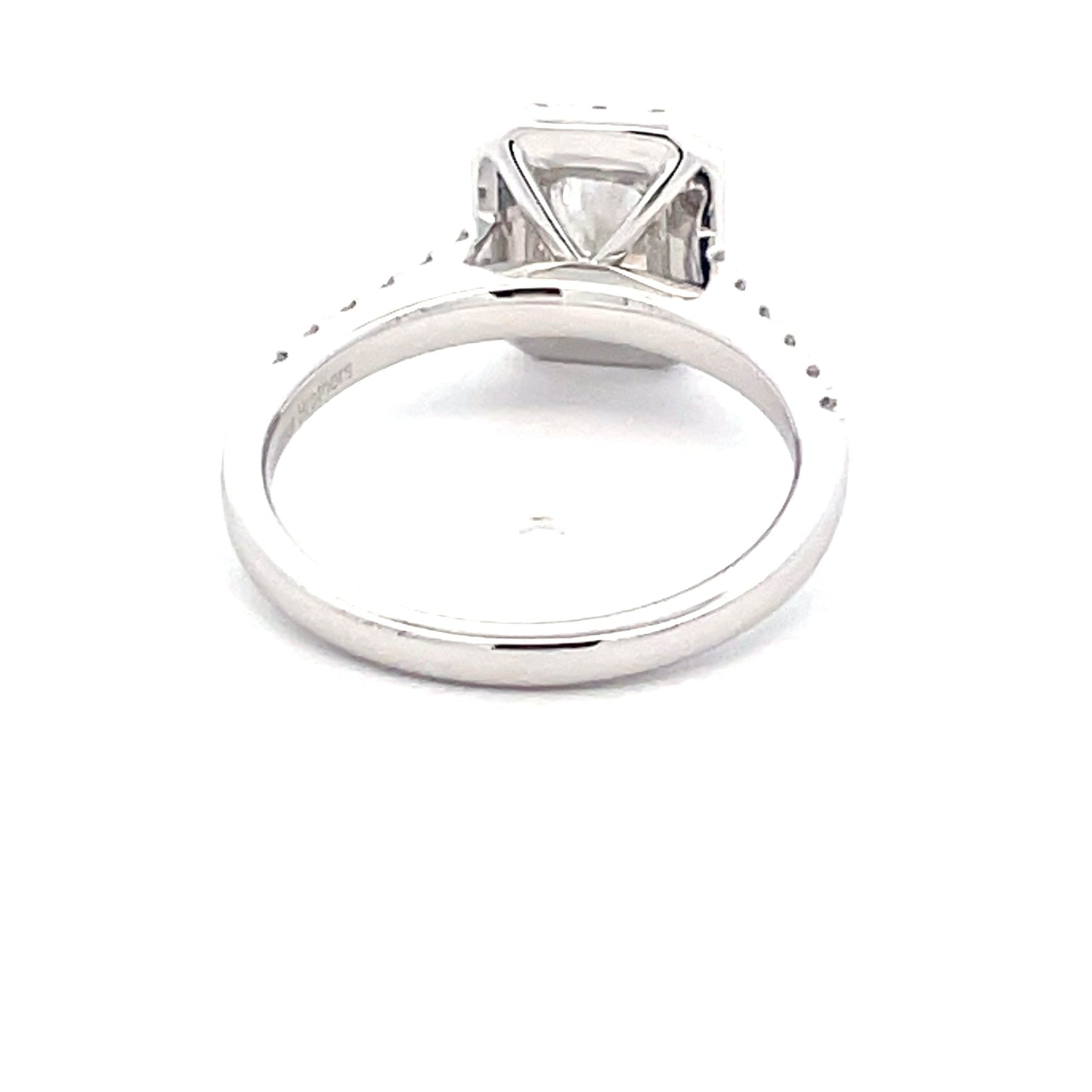 Radiant Cut Diamond Halo Cluster Style Ring - 1.51cts Gardiner Brothers