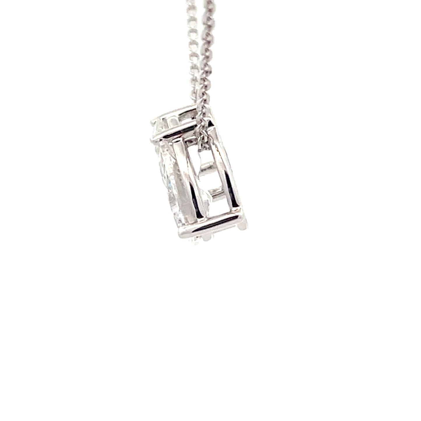 Oval and Pear shaped diamond "Toi et Moi" Style pendant - 1.40cts Gardiner Brothers