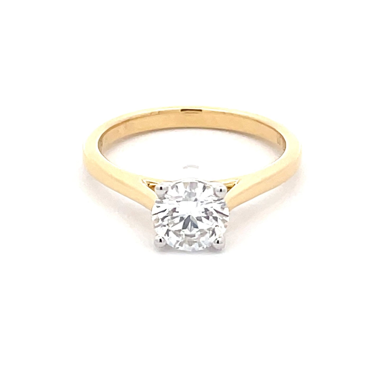 Lab Grown Round Brilliant Cut Diamond ring - 1.00ctys Gardiner Brothers