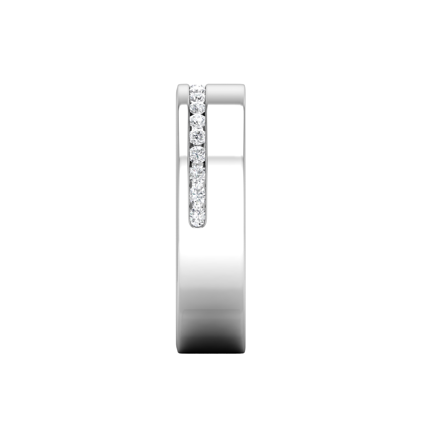 Half Set Round Brilliant Cut Diamond Wedding Band gardiner-brothers