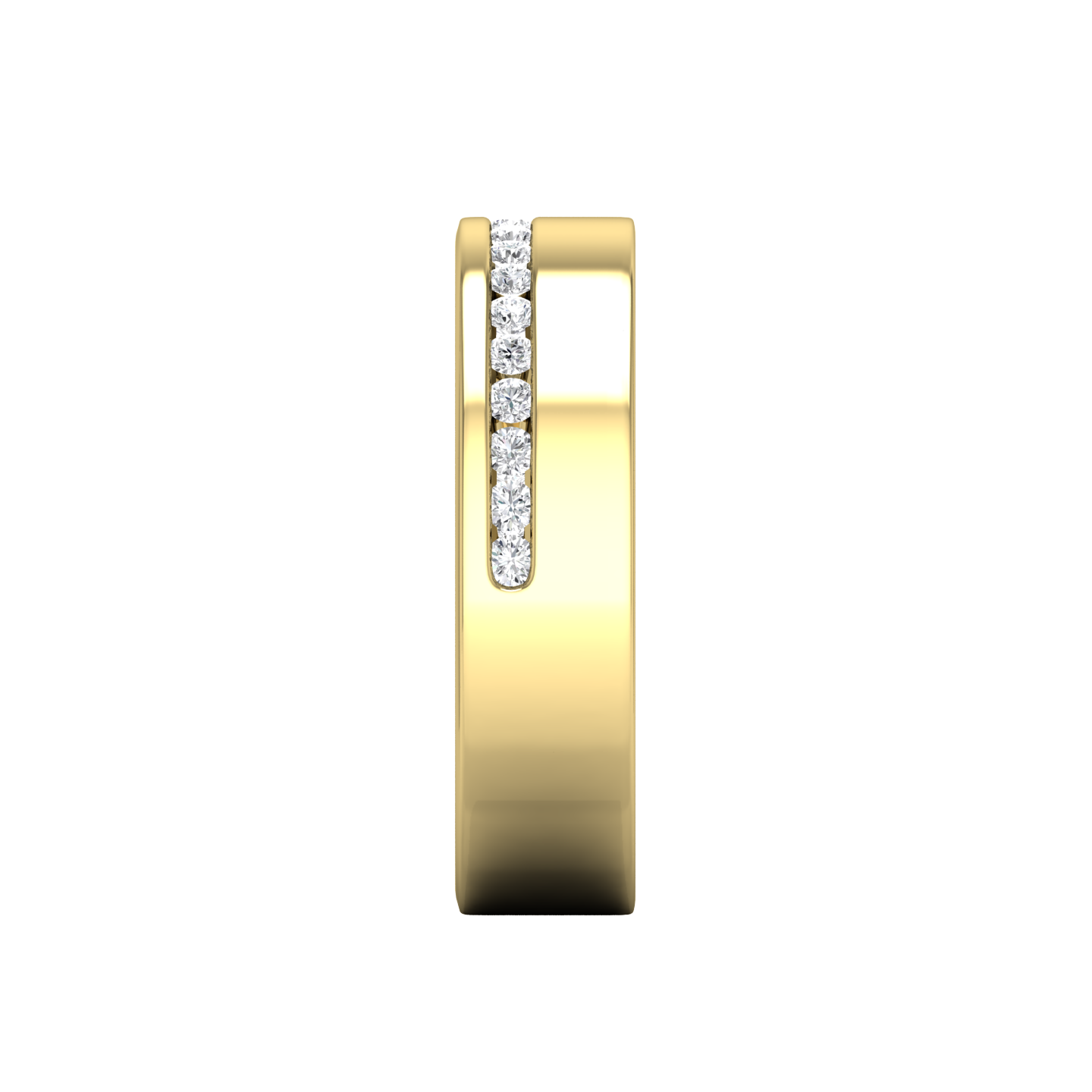 Half Set Round Brilliant Cut Diamond Wedding Band gardiner-brothers