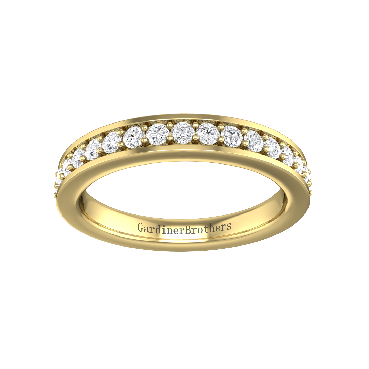 Diamond Set Pavé Style Wedding Band gardiner-brothers