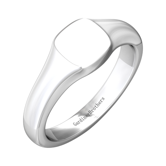 Cushion Signet Ring 7x7mm  Gardiner Brothers