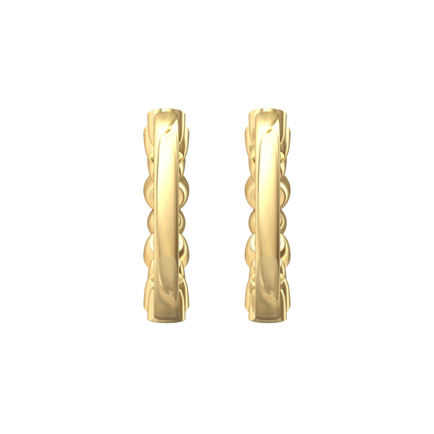 Eclipse Collection All Diamond Hoop Earrings Gardiner Brothers