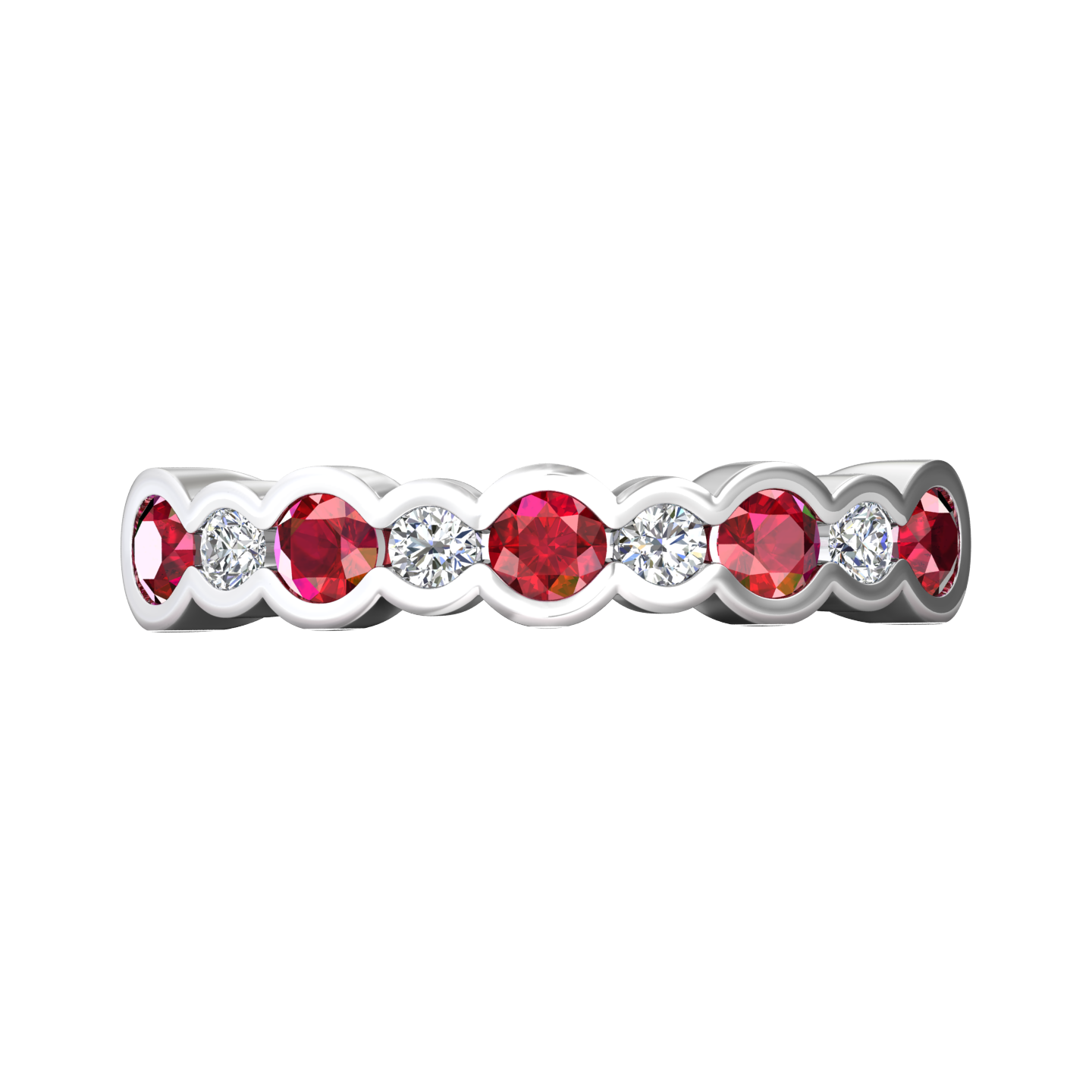 Eclipse Collection Ruby and Diamond Ring Gardiner Brothers