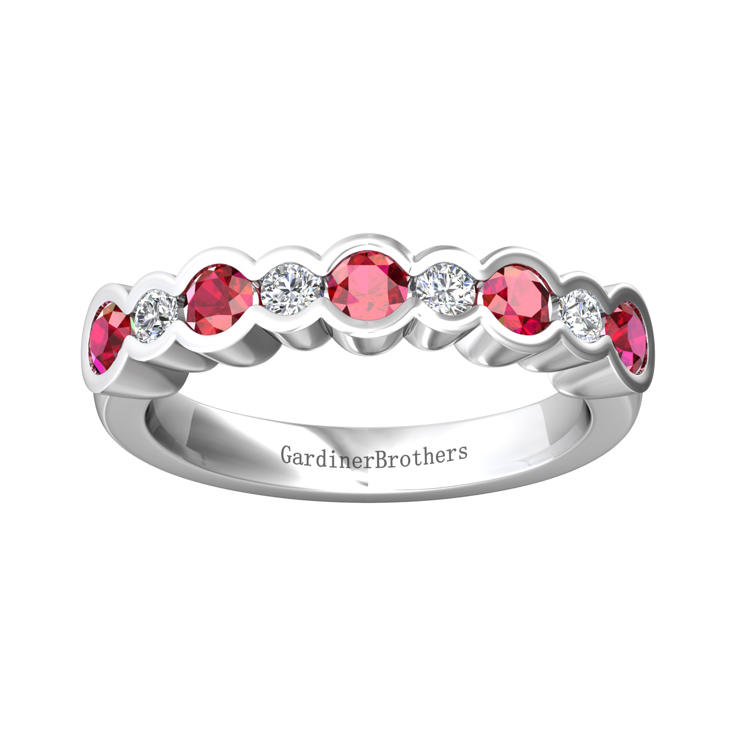Eclipse Collection Ruby and Diamond Ring Gardiner Brothers