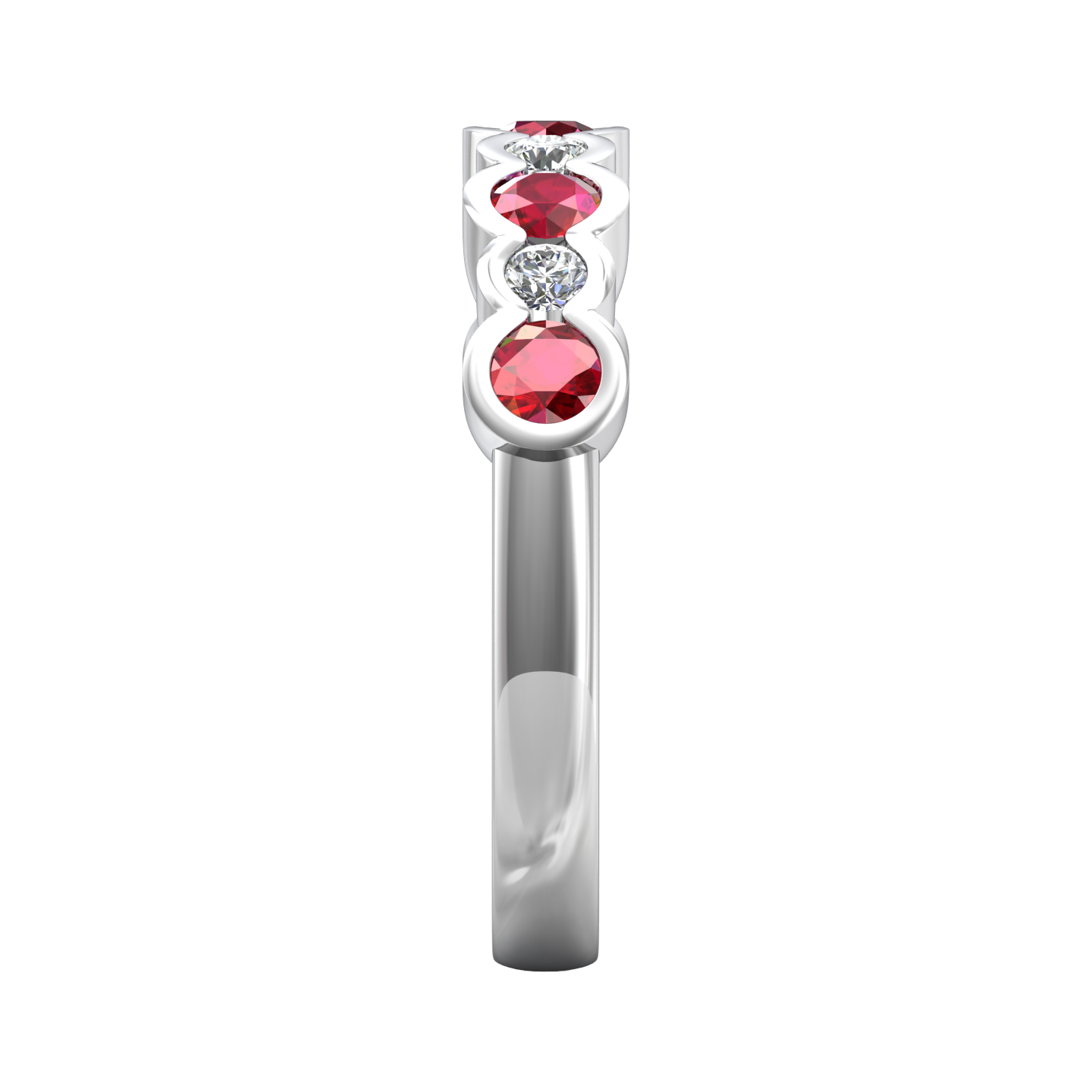 Eclipse Collection Ruby and Diamond Ring Gardiner Brothers