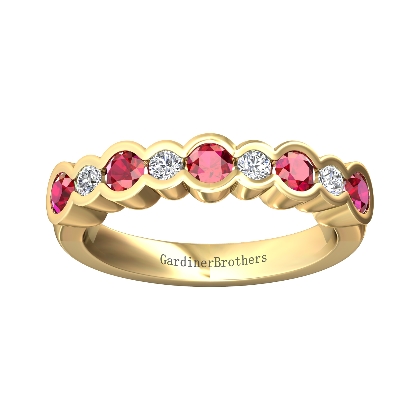 Eclipse Collection Ruby and Diamond Ring Gardiner Brothers
