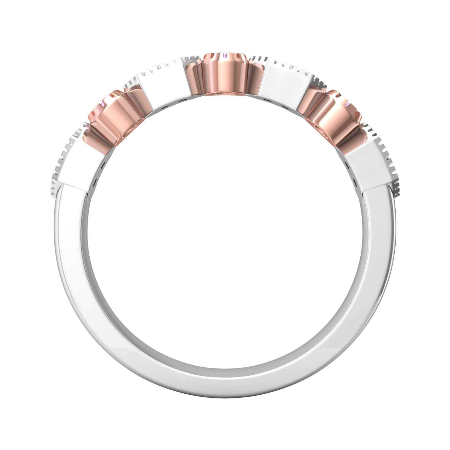 Diamond Dress Ring Set With Pink Diamonds Gardiner Brothers