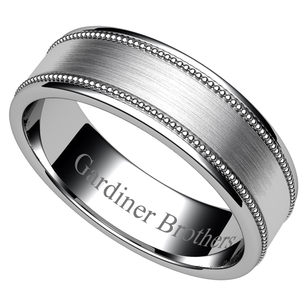 Patterned Wedding Ring Gardiner Brothers