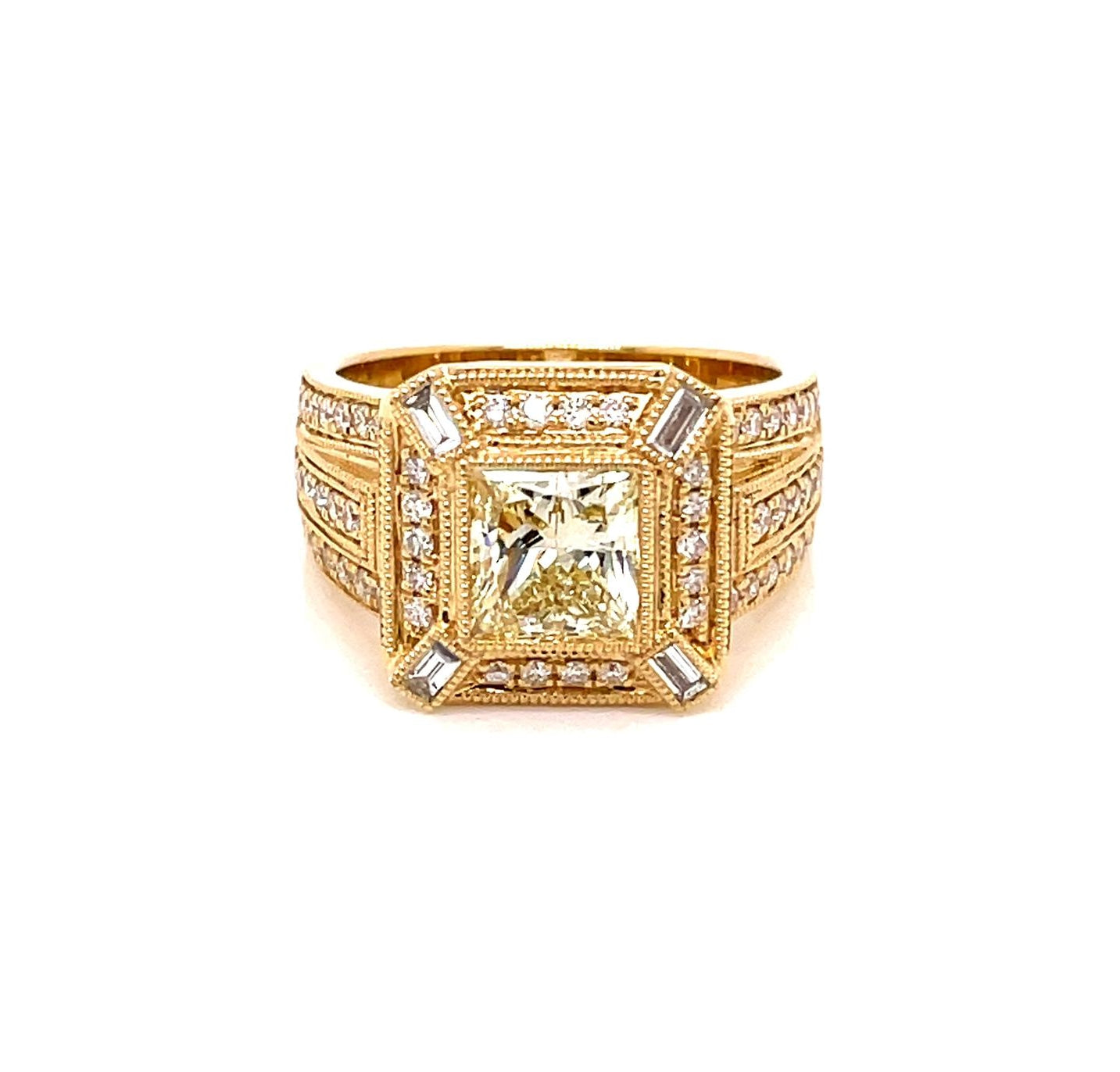 Yellow Gold, Fancy Yellow Diamond Dress Ring Gardiner Brothers