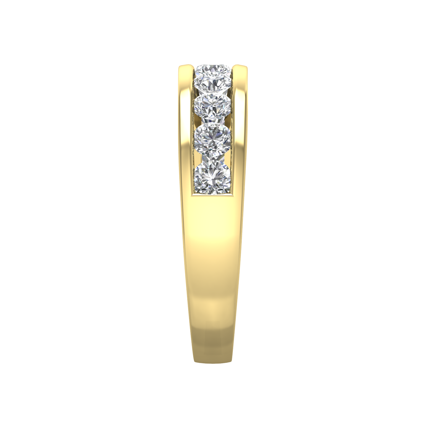 Round Brilliant Cut 9 Stone Diamond Set Wedding Band gardiner-brothers